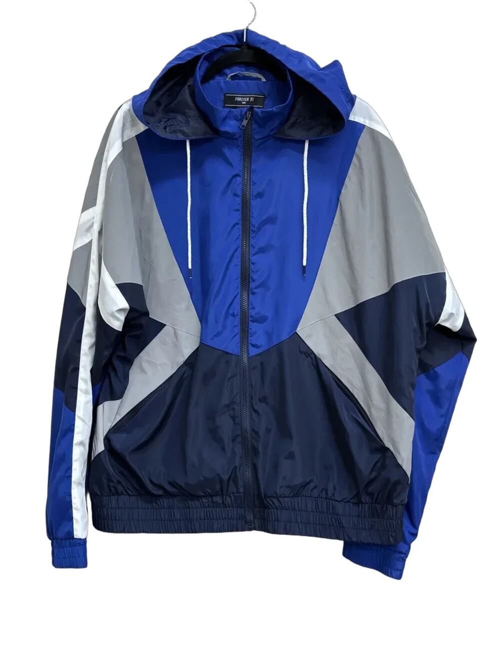 Forever 21 Color Block Windbreaker Jacket XL